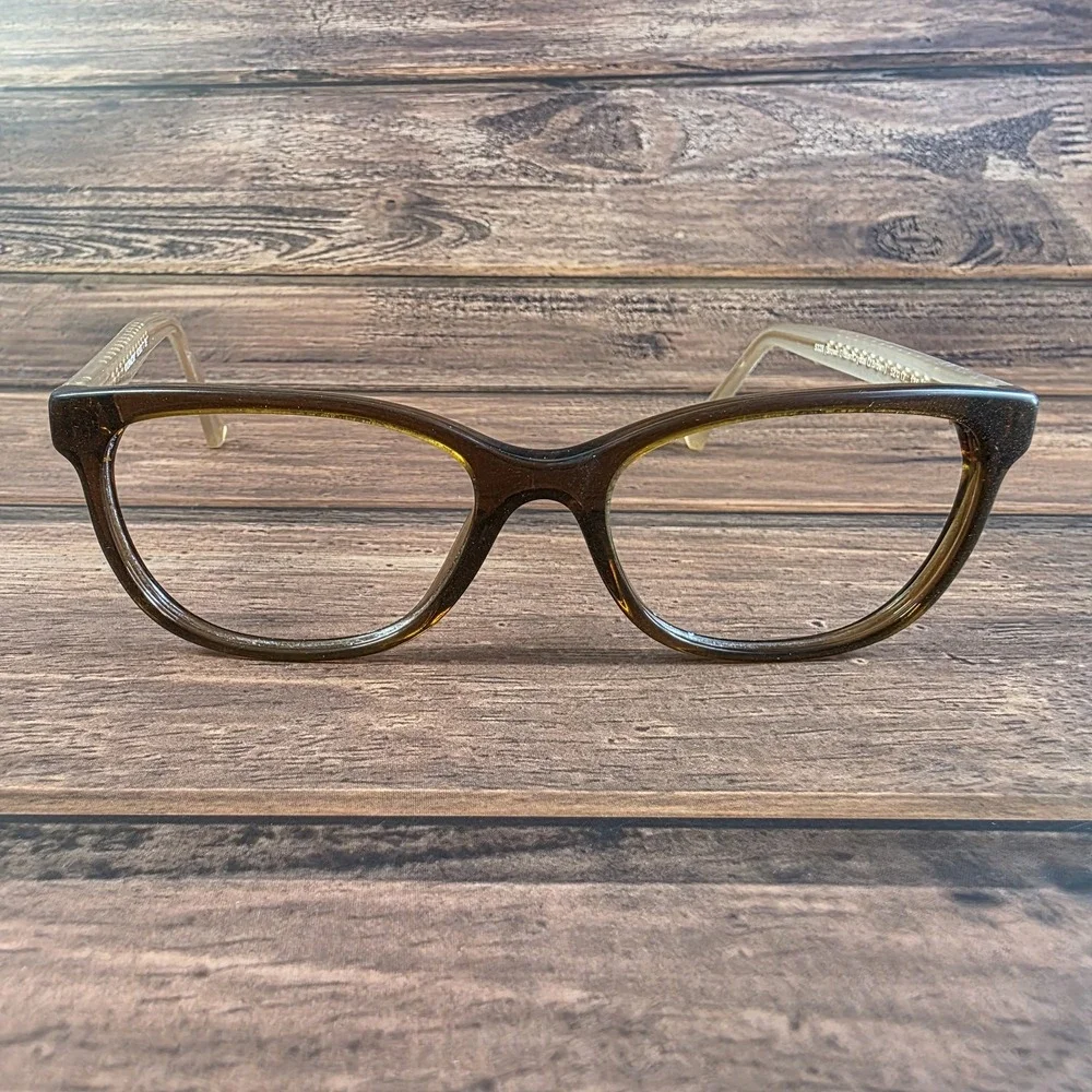 Coach HC6072 Eyeglass Frames Womens 52mm Brown Crystal Glitter 5328 Glasses Styl
